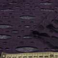 Трикотаж фиолетовый темный рваный ш.150 оптом