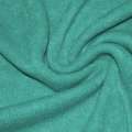 Трикотаж з шерстю в'язаний бірюзовий світлий ш.170 оптом
