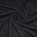 Трикотаж з шерстю в'язаний чорний ш.170 оптом