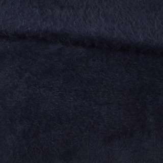 Ангора длинноворсовая трикотаж синяя темная ш.130 оптом