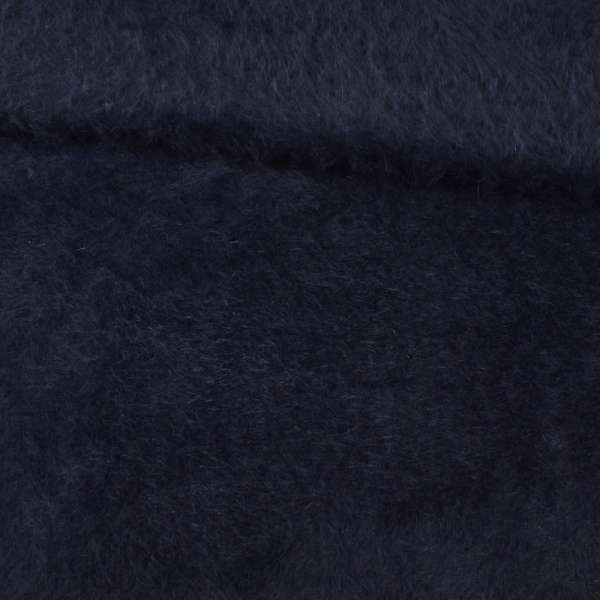 Ангора длинноворсовая трикотаж синяя темная ш.130 оптом