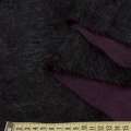 Ангора длинноворсовая трикотаж черно-фиолетовая ш.142 оптом
