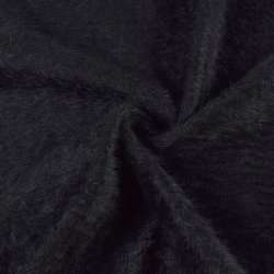 Ангора длинноворсовая трикотаж черно-фиолетовая ш.142