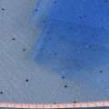 Фатин жесткий с цветными блестками синий ш.160 оптом