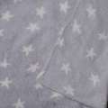 Фліс сірий світлий, молочні зірки, ш.171 оптом