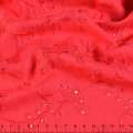 Шитье красное хлопок вышивка ветки с просветами ш.143 оптом
