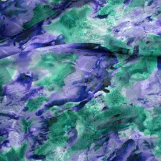 Шифон орарі зелений з фіолетовими плямами ш.150 оптом