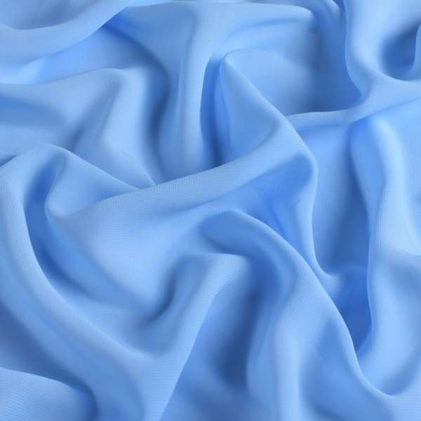 Шифон блакитний з синім відтінком ш.150 оптом