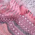 Батист розово-коричневый абстракция ш.150 оптом