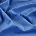 Велюр бавовняний синій світлий з покриттям з  виворітної сторони, ш.143 оптом