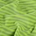Велюр бавовняний "Nicki Streifen" салатовий в темні смуги (5мм) ш.152 оптом