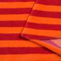 Велюр хлопковый "Nicki Streifen"оранжевый в темные полосы (10мм) ш.152 оптом