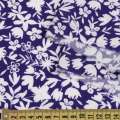 Віскоза фіолетова в білі квіти, ш.140 оптом