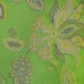 Жаккард салатовый с цветочным рисунком оптом