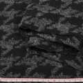 Жаккард чорно-сірий гусяча лапка, ш.160 оптом