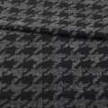 Жаккард чорно-сірий гусяча лапка, ш.160 оптом