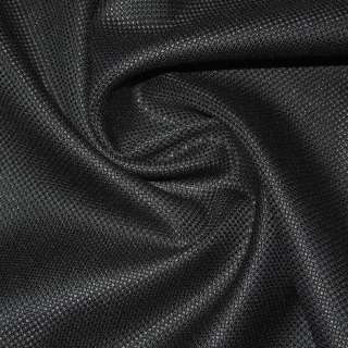 Шерсть костюмная с шелком черная, ш.150 оптом