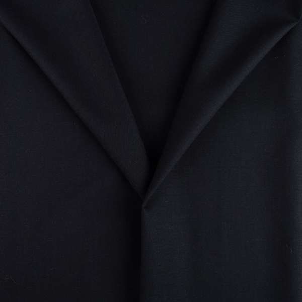 Шерсть костюмная стрейч GERRY WEBER диагональ черно-синяя ш.143 оптом