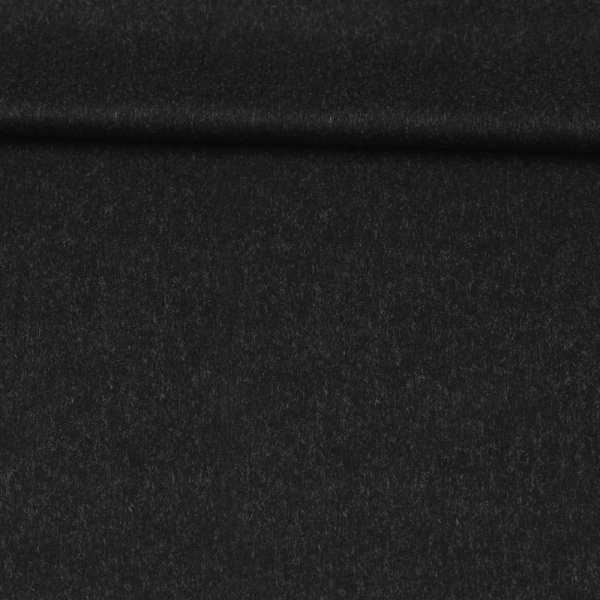 Шерсть костюмная с кашемиром GERRY WEBER черная с серыми ворсинками ш.160 оптом
