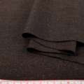 Полушерсть костюмная стрейч коричневая темная, ш.150 оптом