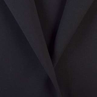Шерсть костюмна чорно-синя, ш.155 оптом