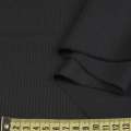Шерсть костюмная в полоску тонкую черная, ш.155 оптом