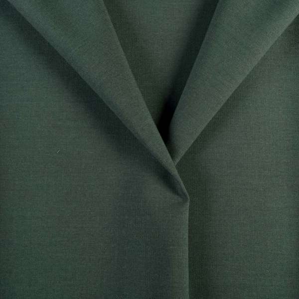 Полушерсть костюмная зелено-серая, ш.154 оптом