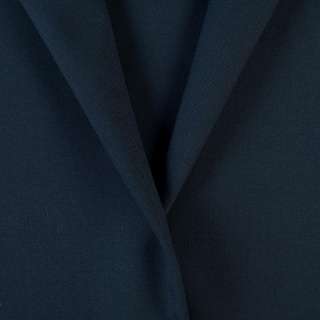 Напівшерсть костюмна діагональ синя темна, ш.155 оптом