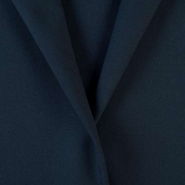 Полушерсть костюмная диагональ синяя темная, ш.155 оптом