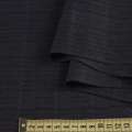 Шерсть костюмная жаккардовая в серые прямоугольники черная , ш.158 оптом