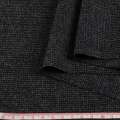 Ткань костюмная GERRY WEBER с шерстью стрейч, серая в мелкую черную клетку ш.144 оптом