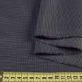 Тканина костюмна бавовняна стрейч гусяча лапка сіро-чорна, ш.145 оптом