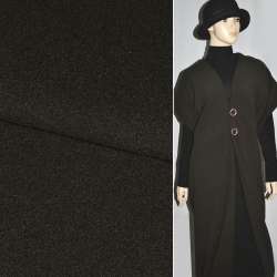 Кашемир пальтовый коричневый темный, ш.150