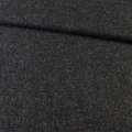 Шерсть пальтовая черная с серыми штрихами, ш.151 оптом