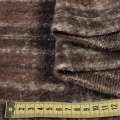 Лоден пальтовый Gerry Weber в клетку серую на коричневом фоне, ш.150 оптом