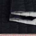 Ткань плащевая стеганая матовая GERRY WEBER, полоска 4см сине-черная ш.150 оптом