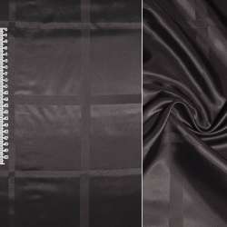Віскоза підкладкова коричнева з сірим в квадрати ш.142