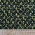 Рогожка пальтова шерстяна переплетення чорно-жовті з зеленим, ш.160 оптом