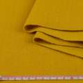 Трикотаж костюмный с шерстью в структурную елочку желтый карри ш.148 оптом