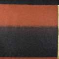 Трикотаж шерстяний чорний з помаранчевим, рапорт 78см, ш.160 оптом