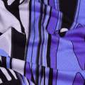 Трикотаж вискозный стрейч "Vertraven" бело-серо-голубая абстракция ш.150 оптом