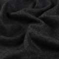 Трикотаж костюмный с шерстью серый темный меланж ш.130 оптом