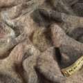 Трикотаж з мохером болотно-сірий з коричневими плямами ш.143 оптом