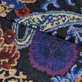 Гобелен черный с бежево-голубыми огурцами ш.150 оптом