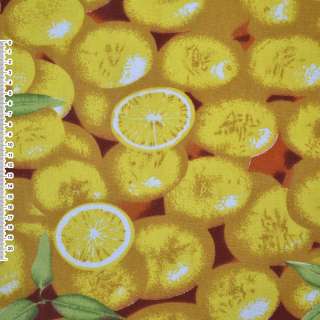 Деко коттон лимоны, желто-коричневый, ш.150 оптом