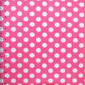 Деко коттон горох белый на розовом фоне ш.150 оптом