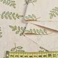 Деко лен ветки оливковые, бежевый, ш.155 оптом