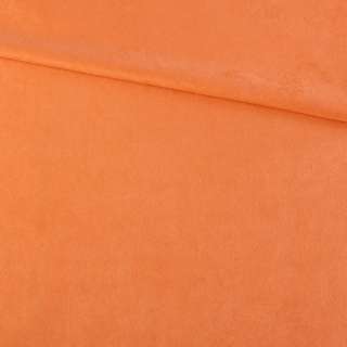 Замша искусственная оранжевая, ш.150 оптом