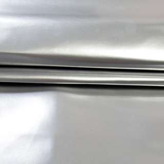 Кожа искусственная лаке серебро на флисе ш.140 оптом