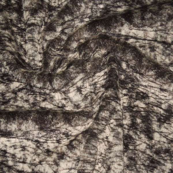 Мех искусственный средневорсовый коричнево-бежевый паутинка, ш.150 оптом